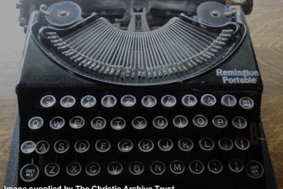 How Christie Wrote Remington typewriter