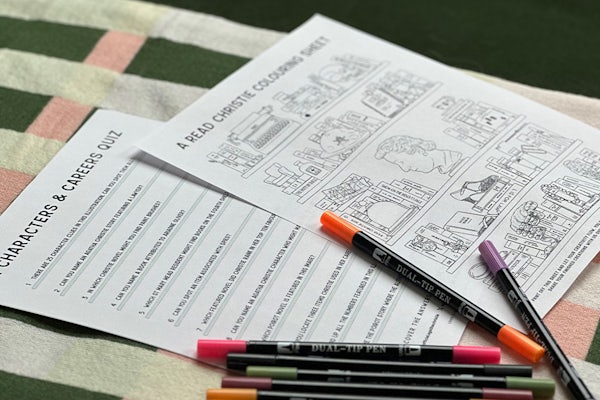 Read Christie: A Colouring Sheet and Quiz